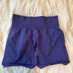 NVGTN High Waist Blue Athletic Shorts